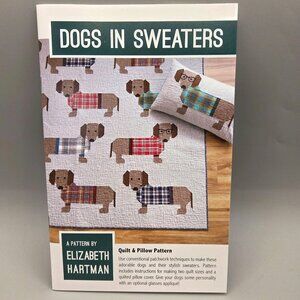 Dogs In Sweaters Quilt & Pillow Pattern By Elizabeth Hartman Patchwork Projects